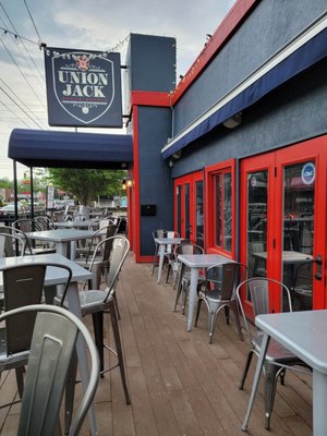 Photo of Union Jack Pub - Indianapolis, IN, US. Outdoor seating