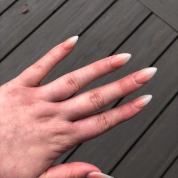 Polished Nail Spa - Perfect gel stiletto ombré glitter nails done by Wynn. - Waxing Near Me - Goleta, California Polished Nail Spa - Perfect gel stiletto ombré glitter nails done by Wynn. - Waxing Near Me - Goleta, California