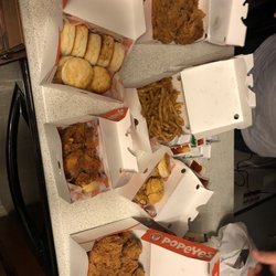 Popeyes Louisiana Chicken - This is our order when we took it out of the bag.