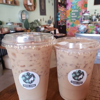 Pressed + Flower - Rosebud & Brown sugar lattes - Coffee & Tea Near Me - Azusa, California