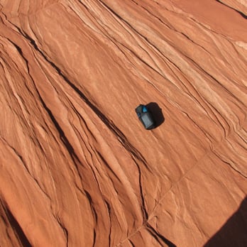 The Wave at Coyote Buttes - My GPS said this was the border between Utah and Arizona. - Hiking Near Me