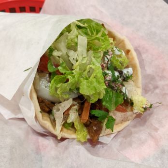Garlic Crush - Classic Gyro Sandwich. - Mediterranean Near Me - Bellevue, Washington