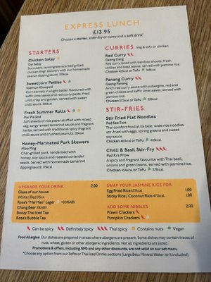 Menu photo 1 Rosa's Soho London, XGL Menu photo 1 Rosa's Soho London, XGL