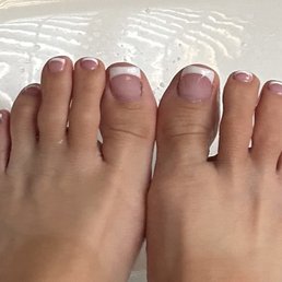 My French nails on toes My French nails on toes