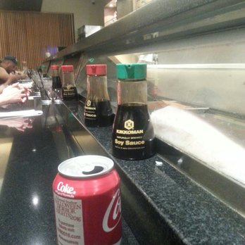 SushiStop Pasadena - This counter is a bit sticky but I am overall excited to be here and try some sushi :)  Let's see if the 45 minute wait was worth it! - Sushi Bars Near Me - Pasadena, California
