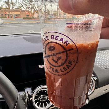The Coffee Bean & Tea Leaf - My $6.50 half cup of iced latte, easy ice - Coffee & Tea Near Me - Fullerton, California