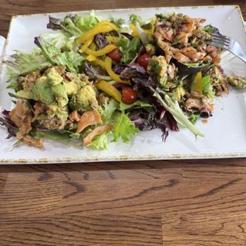 Madres Brunch - This was the gold bowl, with salmon and avocado. It was Delicious! - Breakfast & Brunch Near Me - Corona, California