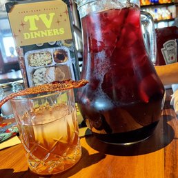 Sangria,lala la la la la And. A Smokey Old Fashioned