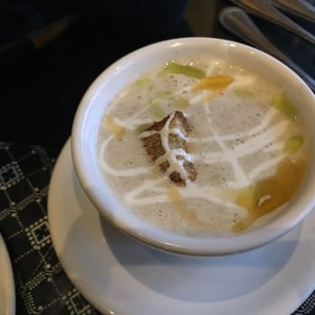 Waldo's On King - Wild mushroom and havarti soup - American Near Me - London, Ontario Waldo's On King - Wild mushroom and havarti soup - American Near Me - London, Ontario