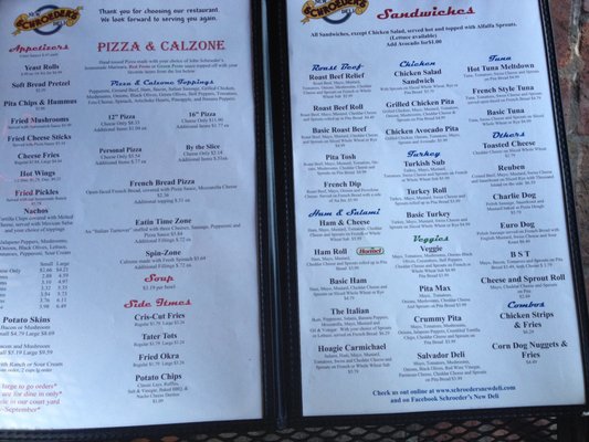 Menu photo 5 Schroeder's New Deli Rome, GA
