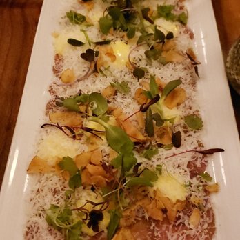 Au Courant - Carpaccio that was so mouth watering! - Modern European Near Me - Omaha, Nebraska