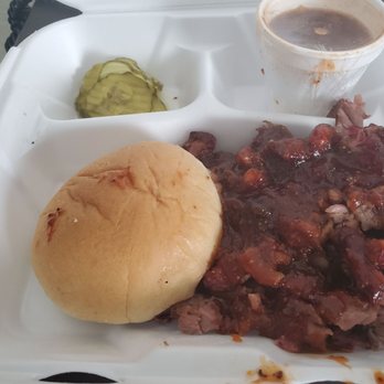 Jones Bar-B-Q - Rib tip plate with bbq beans as a side - Barbeque Near Me - Kansas City, Kansas Jones Bar-B-Q - Rib tip plate with bbq beans as a side - Barbeque Near Me - Kansas City, Kansas
