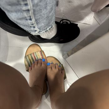 Cyber Nails & Spa - Pedicure with both big toes have acrylic - Skin Care Near Me - Pembroke Pines, Florida