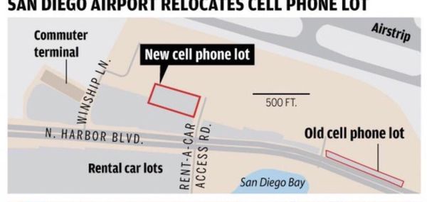 CELL PHONE LOT AT SAN DIEGO INTERNATIONAL AIRPORT - Updated June 2026