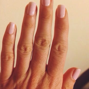 Spa Ella - Gel mani mixture of white & pale pink - Nail Salons Near Me - Brooklyn, New York Spa Ella - Gel mani mixture of white & pale pink - Nail Salons Near Me - Brooklyn, New York