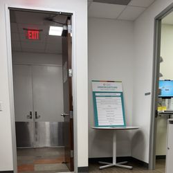 Legacy Community Health - Montrose Clinic - Getting the vaccination in the last room in the hallway on first floor
