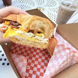 Egg and Cheese Croissant Sandwich