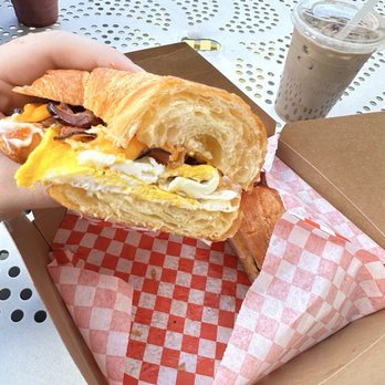 Sip & Go Cafe - Bacon Egg and Cheese Croissant Sandwich - Coffee & Tea Near Me - Brea, California Sip & Go Cafe - Bacon Egg and Cheese Croissant Sandwich - Coffee & Tea Near Me - Brea, California