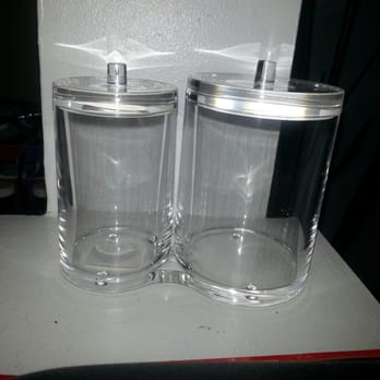 The Container Store - Side by side qtip and cotton ball holder. - Home Organization Near Me - Rockville, Maryland