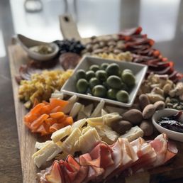 Incredible charcuterie platter! Incredible charcuterie platter!