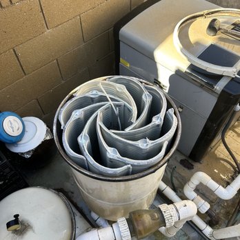 Waterfall Pools - Pic of cleaned filter - Pool & Hot Tub Service Near Me Waterfall Pools - Pic of cleaned filter - Pool & Hot Tub Service Near Me