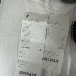 Where they decided to add whatever they wanted in payment. Didn't match bill