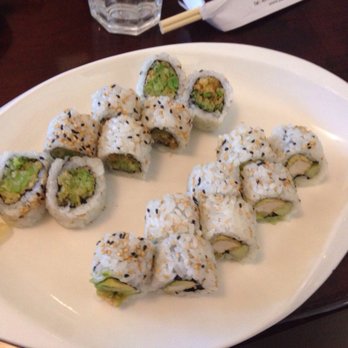 Sakari Sushi - Broccoli tempura roll (top left) and chicken tempura roll (bottom right) - Japanese Near Me - Winter Park, Florida Sakari Sushi - Broccoli tempura roll (top left) and chicken tempura roll (bottom right) - Japanese Near Me - Winter Park, Florida