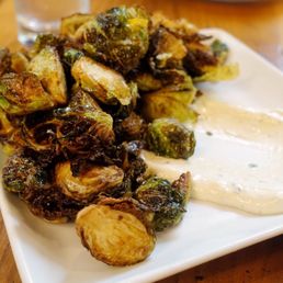Brussel sprouts, which our waitress said she made! Good enough to convince my husband to eat them. Brussel sprouts, which our waitress said she made! Good enough to convince my husband to eat them.