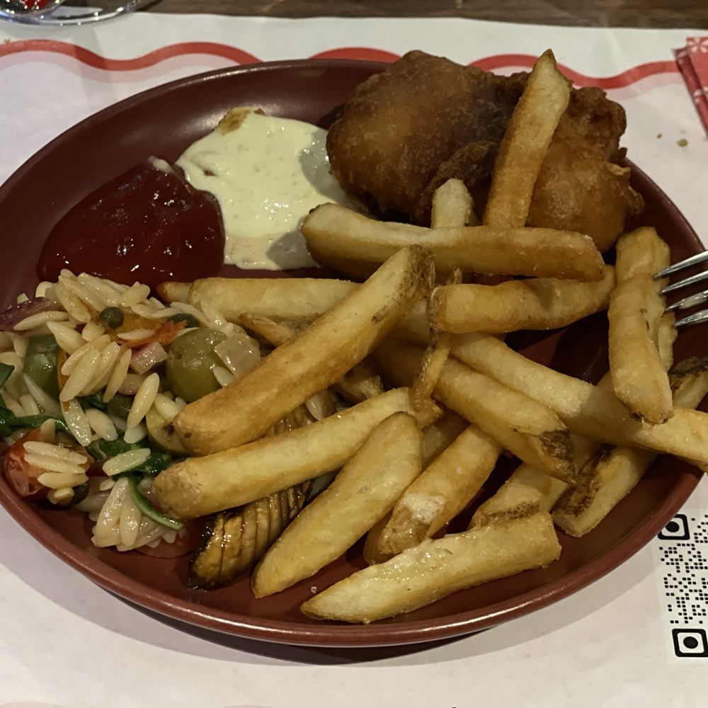 Dear Charles - Fish & Chips; Orzo puttanesca - Salad Near Me - Baltimore, Maryland Dear Charles - Fish & Chips; Orzo puttanesca - Salad Near Me - Baltimore, Maryland