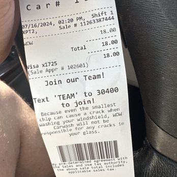 WOW Carwash - Price I paid - Car Wash Near Me - Las Vegas, Nevada