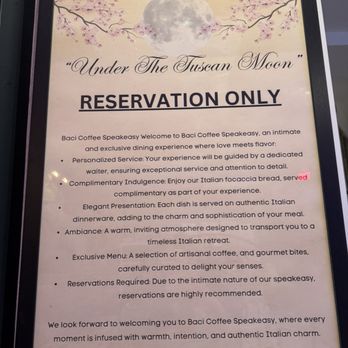 Baci Coffee - Speakeasy - Coffee & Tea Near Me - San Diego, California