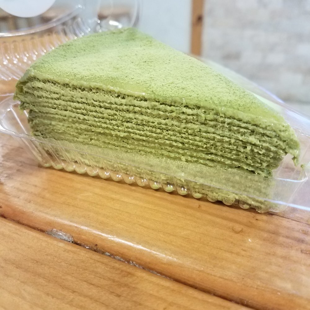 Tbaar - Matcha Crepe Cake - Bubble Tea Near Me - Brookline, Massachusetts