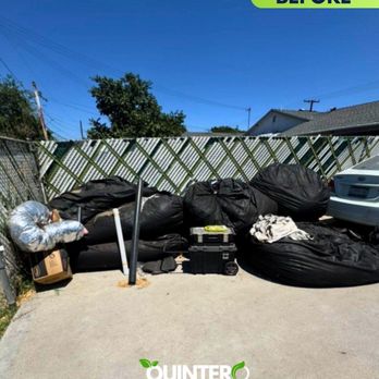 Quintero Haul & Go - Backyard before - Junk Removal & Hauling Near Me
