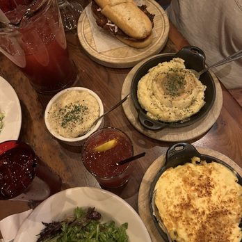 The Eagle Charlotte - Blackberry lemonade, cheddar grits, horseradish mashed potatoes, winter salad, mac and cheese, bourbon smash - Southern Near Me - Charlotte, North Carolina