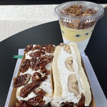 Yutori - Bananas, Cream and Pecans Sando & Yuzu Parfait - Japanese Near Me - Palo Alto, California