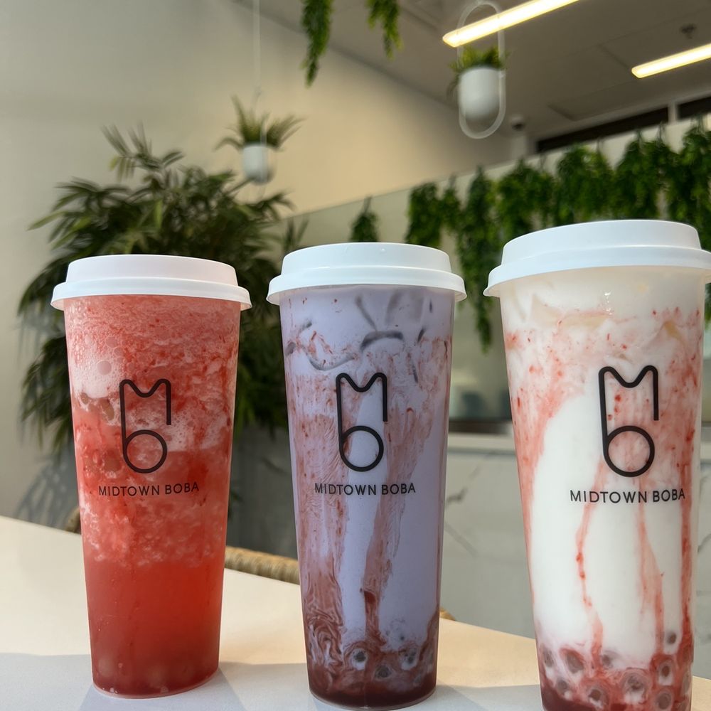 Midtown Boba - three different flavors of boba - Bubble Tea Near Me - Tampa, Florida Midtown Boba - three different flavors of boba - Bubble Tea Near Me - Tampa, Florida
