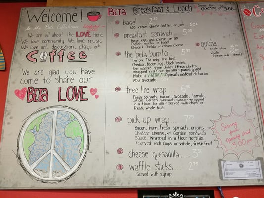 Menu photo 3 The Beta Coffee House Cody, WY