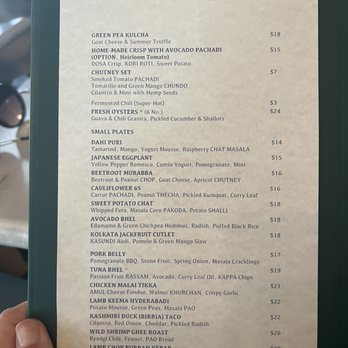 Baar Baar - Baar Baar Menu - Indian Near Me - Los Angeles, California