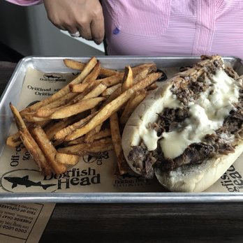 Dogfish Head Brewings & Eats - Cheesesteak - American Near Me - Rehoboth Beach, Delaware