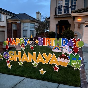 Yard Card Crew - Happy Birthday's are as special as rainbows and unicorns - Party Equipment Rentals Near Me Yard Card Crew - Happy Birthday's are as special as rainbows and unicorns - Party Equipment Rentals Near Me