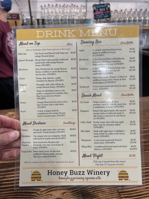 Menu photo 1 Honey Buzz Winery Canyon, TX