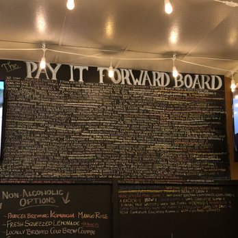 Makai Brewing Company - The "pay it forward board" This is so cool and some are hysterical ! - Breweries Near Me - Ocean Isle Beach, North Carolina