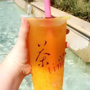 Bobalicious - Mango black tea with mango topping - Bubble Tea Near Me - Redwood City, California