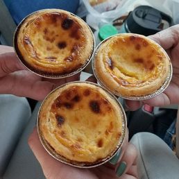 Portuguese egg tart. Portuguese egg tart.