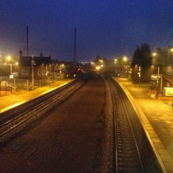 Larbert Train Station - Quite a wide train station with only two sets of tracks