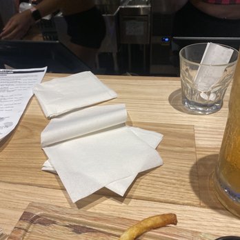 Twin Peaks - Yes for napkins and silverware, bartender threw a handful of beverage napkins at me. - New American Near Me - Columbus, Georgia