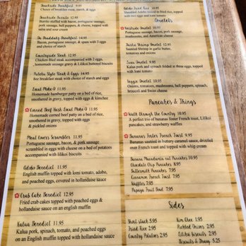 Countryside Cafe - Breakfast menu - Breakfast & Brunch Near Me - Waianae, Hawaii Countryside Cafe - Breakfast menu - Breakfast & Brunch Near Me - Waianae, Hawaii