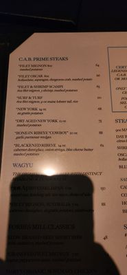 Menu photo 8 Forbes Mill Steakhouse Danville, CA