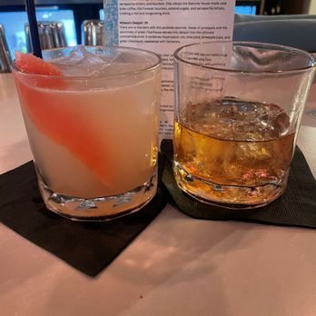 Greek Bistro - Santorini Sunrise (delish) & Bourbon on the rocks. - Greek Near Me - Glendale, California Greek Bistro - Santorini Sunrise (delish) & Bourbon on the rocks. - Greek Near Me - Glendale, California