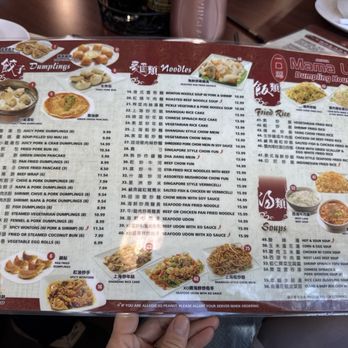 Mama Lu's Dumpling House - Menu 2 - Shanghainese Near Me - Arcadia, California